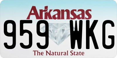 AR license plate 959WKG