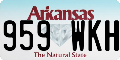 AR license plate 959WKH