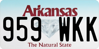 AR license plate 959WKK