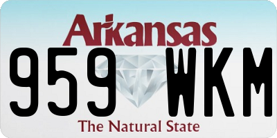 AR license plate 959WKM