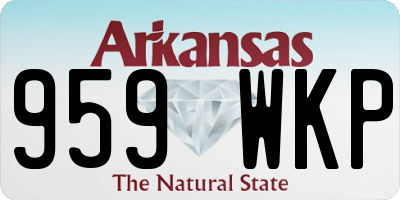 AR license plate 959WKP