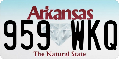 AR license plate 959WKQ