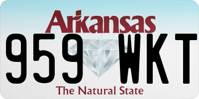 AR license plate 959WKT