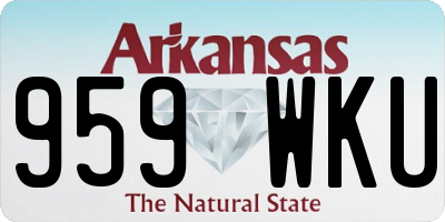 AR license plate 959WKU