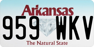 AR license plate 959WKV