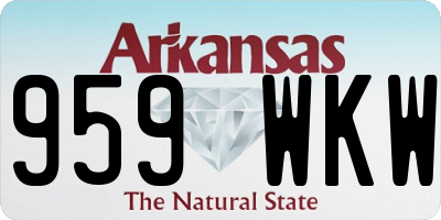 AR license plate 959WKW