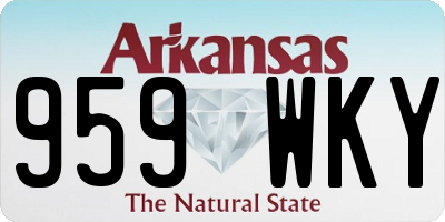 AR license plate 959WKY