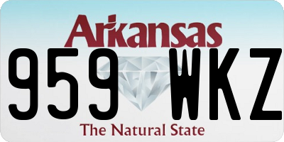AR license plate 959WKZ