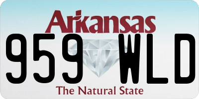 AR license plate 959WLD