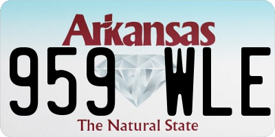 AR license plate 959WLE