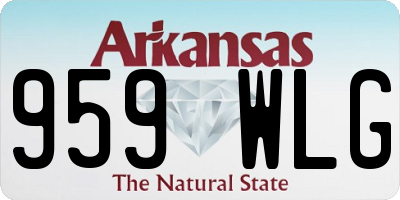 AR license plate 959WLG