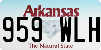 AR license plate 959WLH