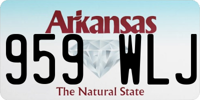 AR license plate 959WLJ