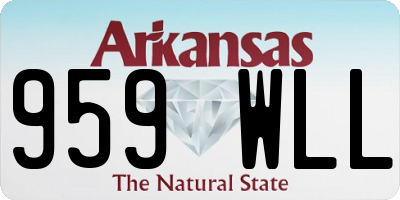 AR license plate 959WLL