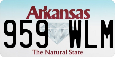 AR license plate 959WLM