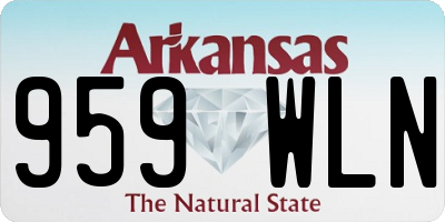 AR license plate 959WLN