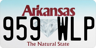 AR license plate 959WLP