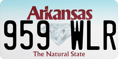AR license plate 959WLR