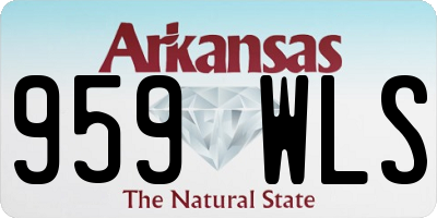 AR license plate 959WLS