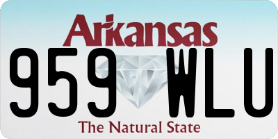 AR license plate 959WLU