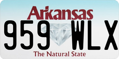 AR license plate 959WLX