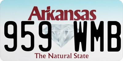 AR license plate 959WMB
