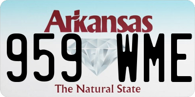 AR license plate 959WME