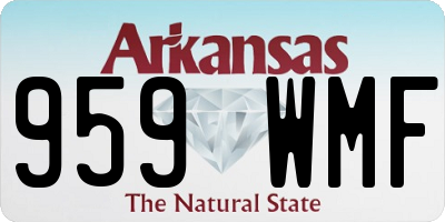 AR license plate 959WMF