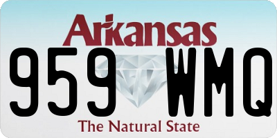 AR license plate 959WMQ