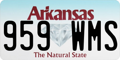 AR license plate 959WMS