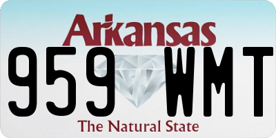 AR license plate 959WMT