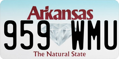 AR license plate 959WMU