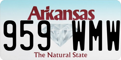 AR license plate 959WMW