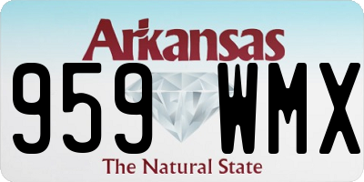 AR license plate 959WMX