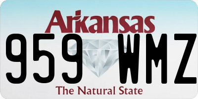 AR license plate 959WMZ
