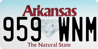 AR license plate 959WNM