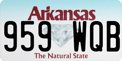 AR license plate 959WQB