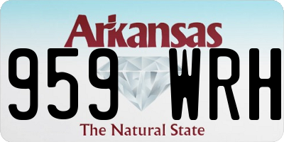 AR license plate 959WRH