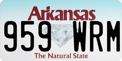 AR license plate 959WRM