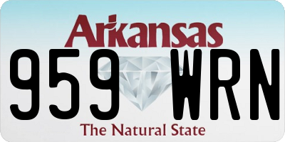 AR license plate 959WRN