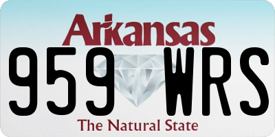 AR license plate 959WRS