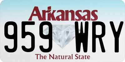 AR license plate 959WRY