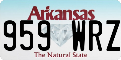 AR license plate 959WRZ