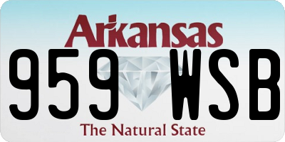 AR license plate 959WSB