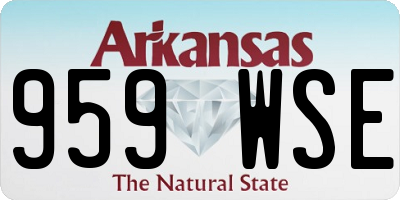 AR license plate 959WSE