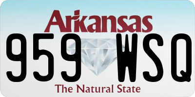 AR license plate 959WSQ