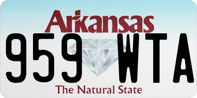 AR license plate 959WTA