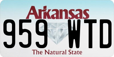 AR license plate 959WTD