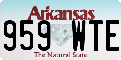 AR license plate 959WTE
