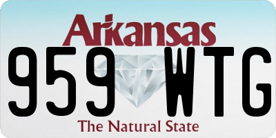 AR license plate 959WTG